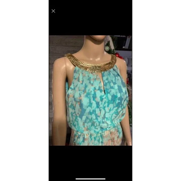 Vince camito long dress size 6 blue - Picture 3 of 9